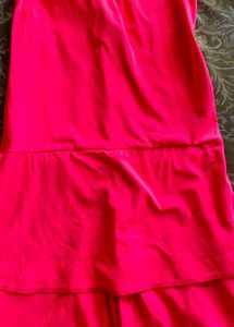 Neon Pink Swimming Costume For Girls