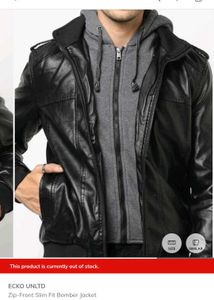 Ecko UNLTD Zip-Front Bomber Jacket