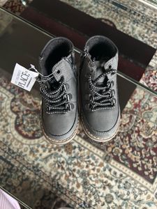 Boys Lace Up Boots (Charcoal Grey)