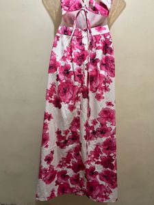Shein Branded Pinterest Floral Cutout GoaMaxi Dres