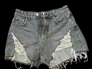 Zara Denim Shorts Ripped