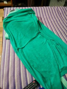 Elegant Green Robe  After A Shower