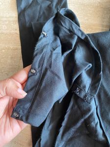 Stiched Kurta with black gathering pant &amp; shawl