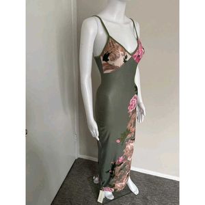 Floral Printed Georgette Maxi Dress