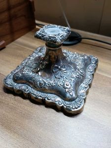 Vintage candle stand with bows