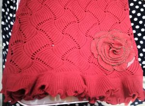 Red Knitted Sleeveless Top