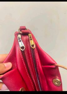 Maroon Handbag With Sling