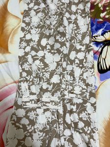 Floral Print Beige Colour Shirt
