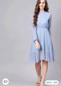 Sky Blue Flare Dress