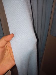 Blue Ribbed Midi Dress