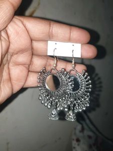 Silver Mirror Earrings