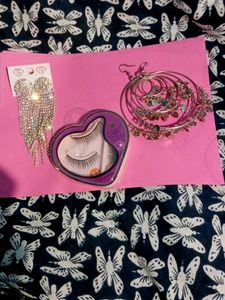 Combo Offer 2 Earing + Lashes