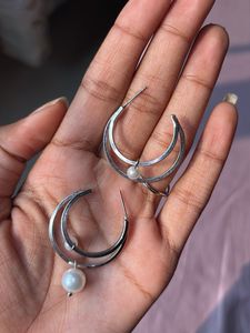 beautiful silver plated earrings