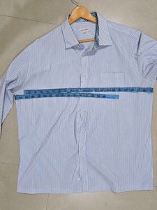Classic Blue &amp; White Pinstripe Formal Shirt
