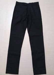 Men Regular Fit Cotton Black Pant