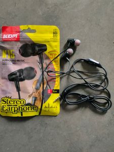 KDM K15 Wired Earphones With Mic New Unused Product