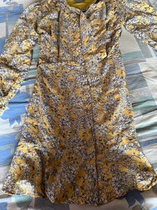 Floral Yellow Dress 36-38