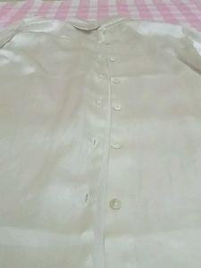 Elegant White Long Sleeve Shirt