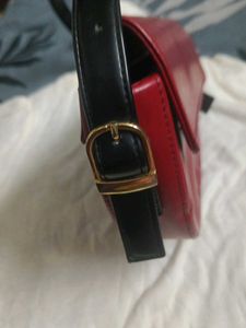 Red Half-Moon Bag