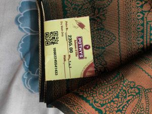 Unused Green Silk Saree