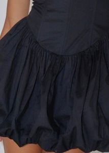 Black Strapless Mini Dress