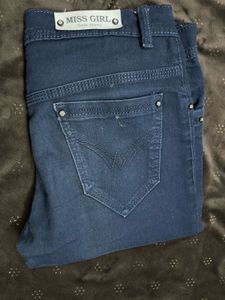 Dark Blue Denim Jeans