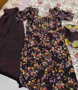 Beautiful Kurti With Plazo Set