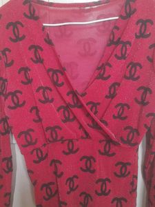 Christmas Perfect Red Designer Top