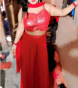 Crop Top Shrug Set