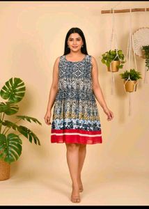 Boho Print Wrap Dress Combo Of 2