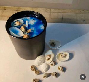 Seashell Candle
