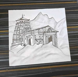 Kedarnath Temple Sketch