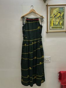 Elegant Elephant Print Maxi Dress