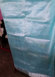 Light Blue Organza Saree
