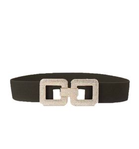 Sparkling Square Buckle Belt
