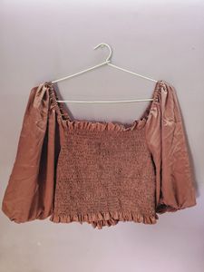 Smocked Puff Sleeve Top