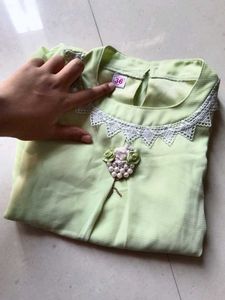 Cute Green Girls Top 2