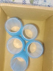 Blue Hair Rollers