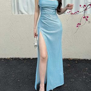 Sparkling Blue Maxi Dress