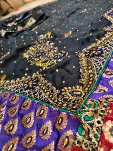 Elegant Black Saree with blouse 🔥