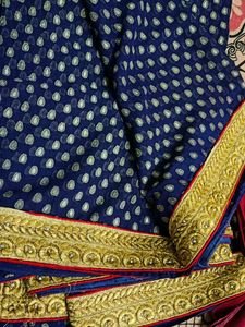Dark Brinjal Colour Saree