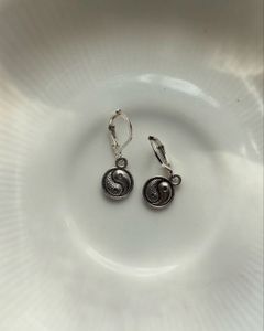 metal charm huggies