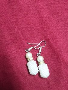 Cute White Earrings 😍