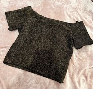 Sparkly Off-Shoulder Top