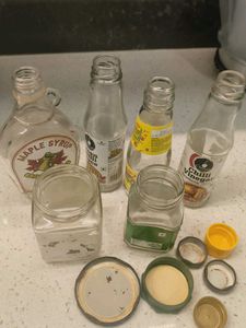 Mixed Empty Glass Bottles