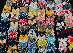 sale live offer printed tail bow clips