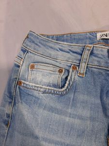 Zara Distressed /Rugged/ Damaged Jeans For Girls