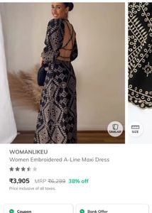 cutwork embroidred backless  Maxi Dress