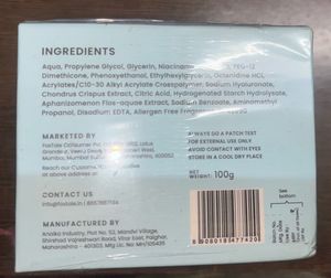 Foxtale Aquamarine Oil Free Moisturiser
