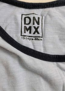 ombre dyed crew neck sleeveless Tshirt